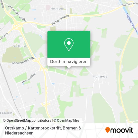 Ortskamp / Kattenbrookstrift Karte