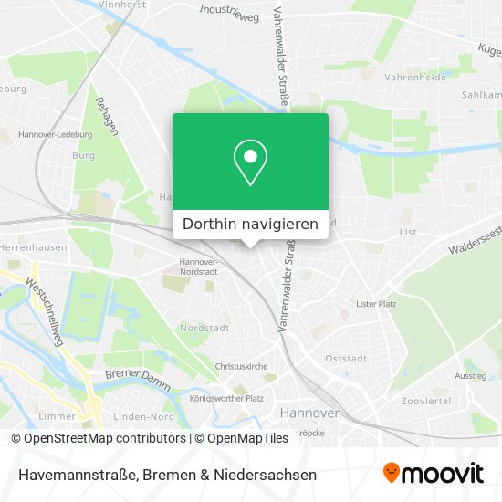 Havemannstraße Karte