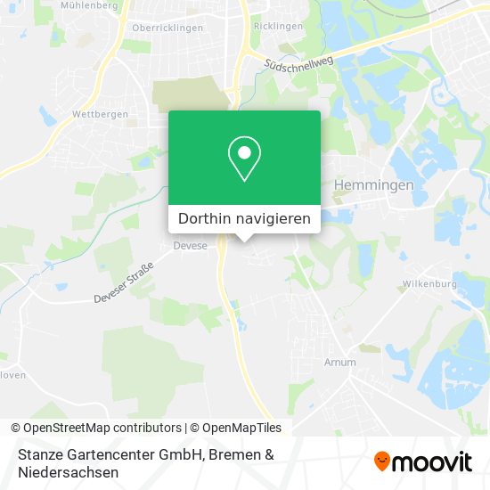 Stanze Gartencenter GmbH Karte