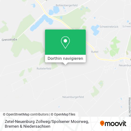 Zetel-Neuenburg Zollweg / Spolsener Moorweg Karte