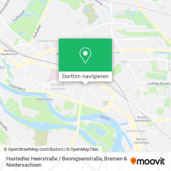 Hastedter Heerstraße / Bennigsenstraße Karte