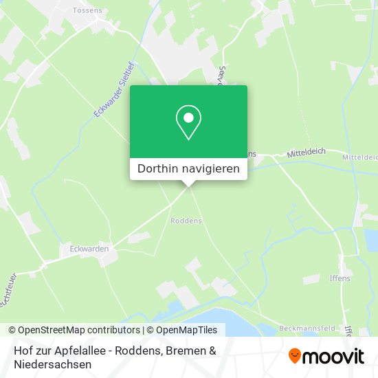 Hof zur Apfelallee - Roddens Karte