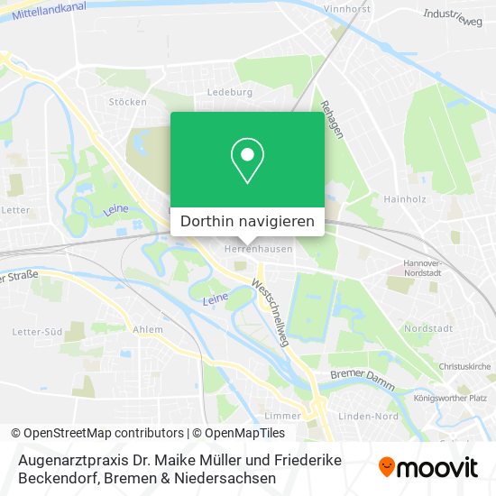 Augenarztpraxis Dr. Maike Müller und Friederike Beckendorf Karte