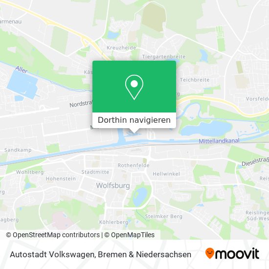 Autostadt Volkswagen Karte