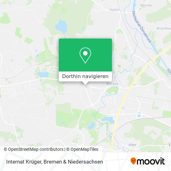 Internat Krüger Karte