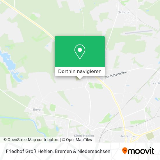 Friedhof Groß Hehlen Karte
