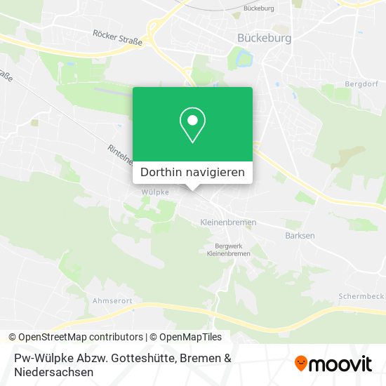 Pw-Wülpke Abzw. Gotteshütte Karte