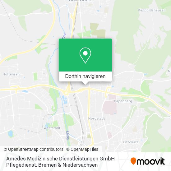 Amedes Medizinische Dienstleistungen GmbH Pflegedienst Karte