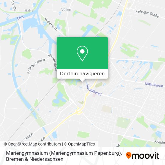Mariengymnasium (Mariengymnasium Papenburg) Karte