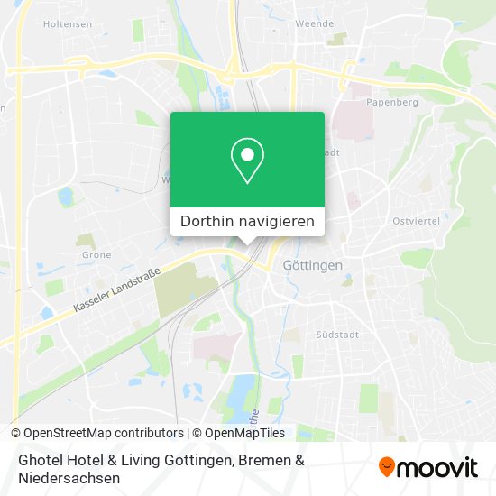Ghotel Hotel & Living Gottingen Karte