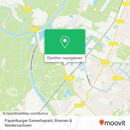 Papenburger Gewerbepark Karte