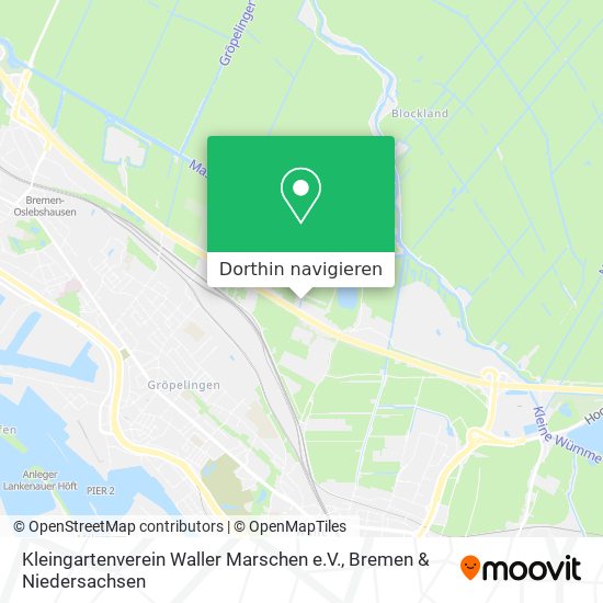 Kleingartenverein Waller Marschen e.V. Karte