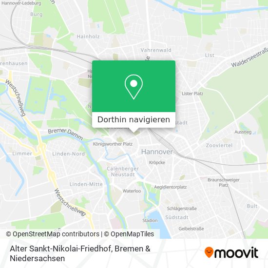 Alter Sankt-Nikolai-Friedhof Karte