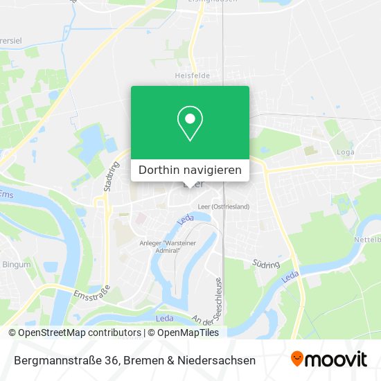 Bergmannstraße 36 Karte