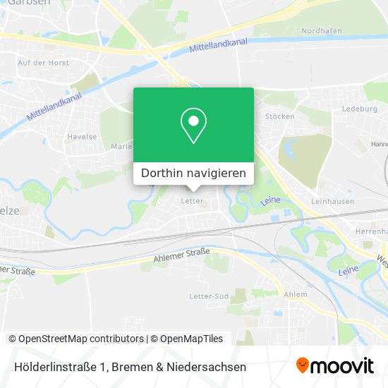 Hölderlinstraße 1 Karte
