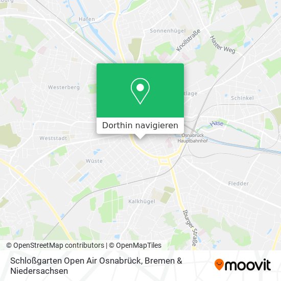 Schloßgarten Open Air Osnabrück Karte