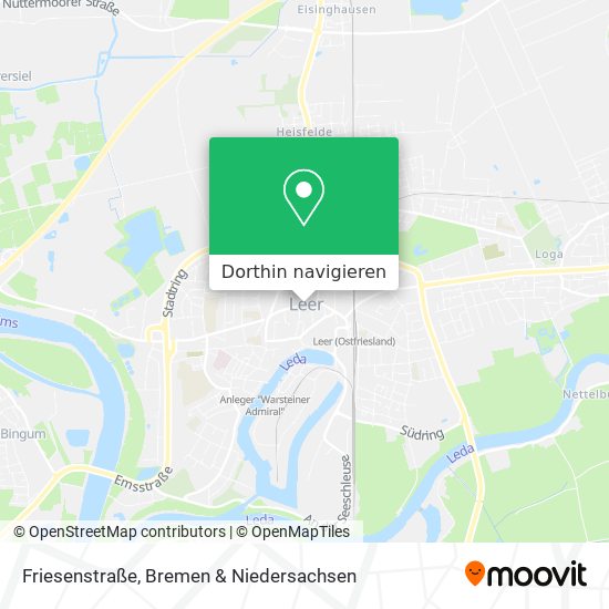 Friesenstraße Karte