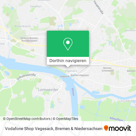 Vodafone Shop Vegesack Karte