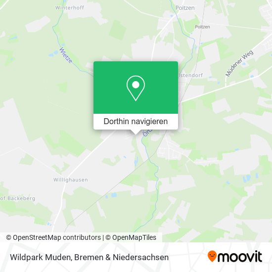 Wildpark Muden Karte