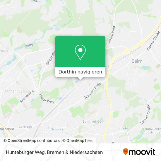 Hunteburger Weg Karte