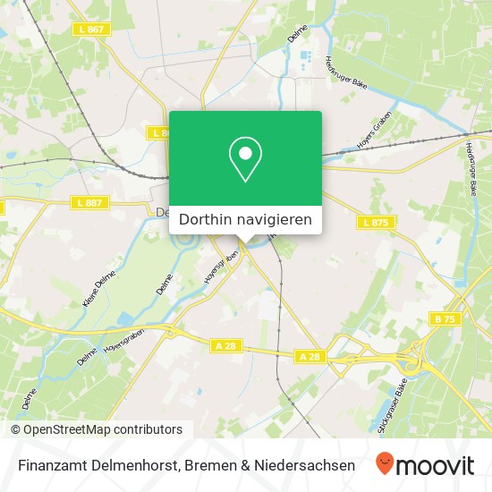 Finanzamt Delmenhorst Karte