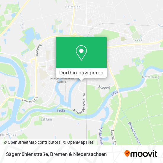 Sägemühlenstraße Karte
