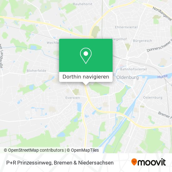 P+R Prinzessinweg Karte