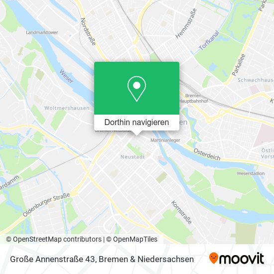 Große Annenstraße 43 Karte