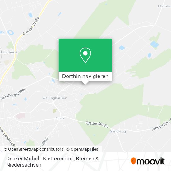 Decker Möbel - Klettermöbel Karte