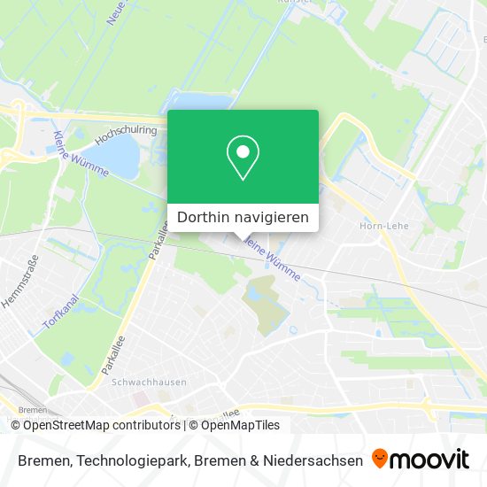Bremen, Technologiepark Karte