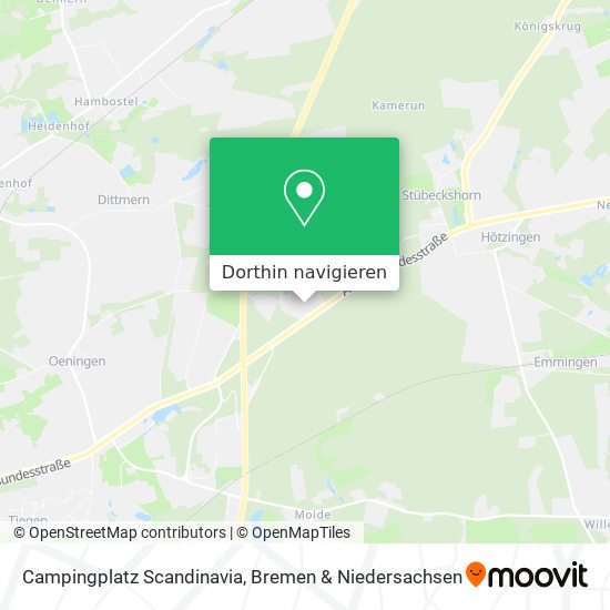 Campingplatz Scandinavia Karte