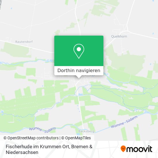 Fischerhude im Krummen Ort Karte