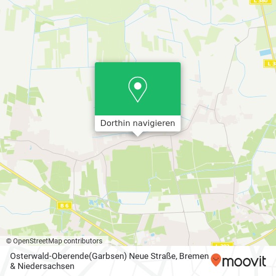 Osterwald-Oberende(Garbsen) Neue Straße Karte