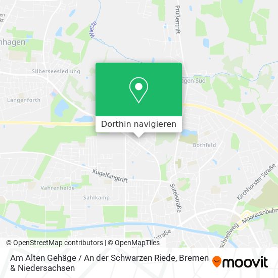 Am Alten Gehäge / An der Schwarzen Riede Karte