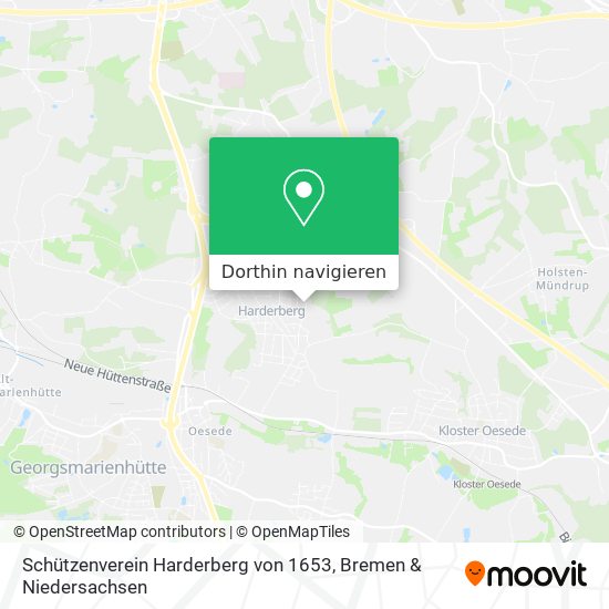Schützenverein Harderberg von 1653 Karte