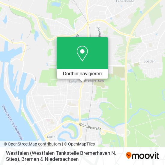 Westfalen (Westfalen Tankstelle Bremerhaven N. Sties) Karte