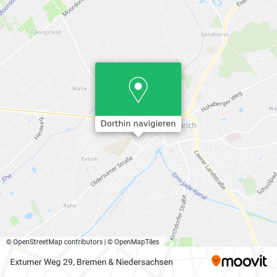 Extumer Weg 29 Karte