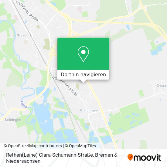Rethen(Leine) Clara-Schumann-Straße Karte