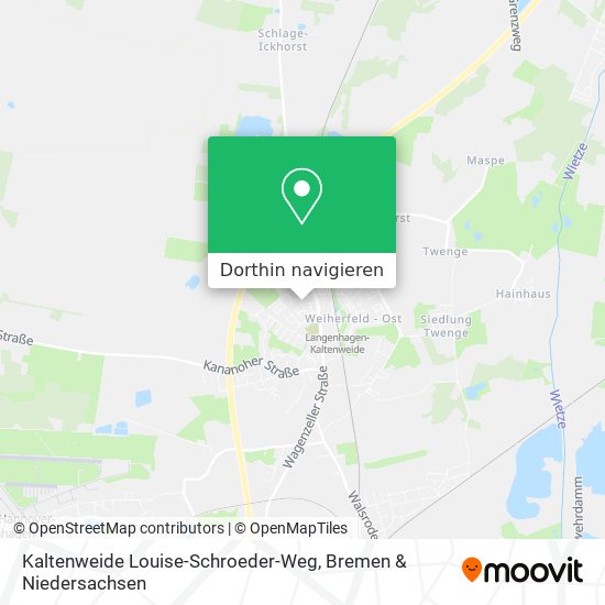 Kaltenweide Louise-Schroeder-Weg Karte