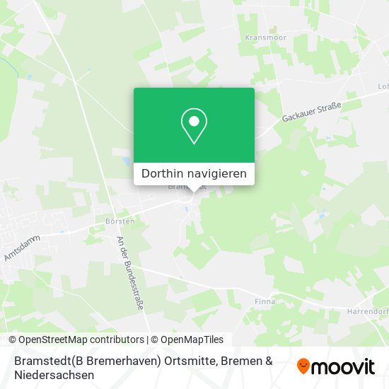 Bramstedt(B Bremerhaven) Ortsmitte Karte