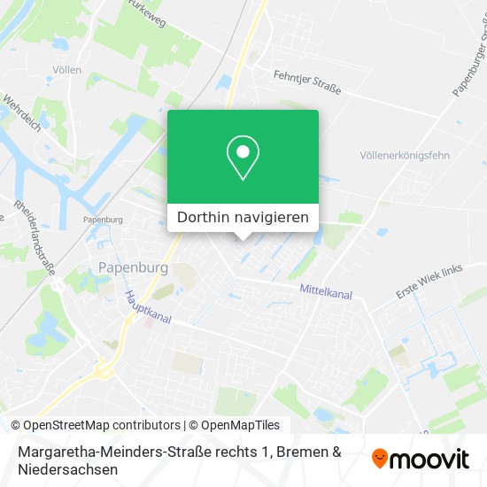 Margaretha-Meinders-Straße rechts 1 Karte