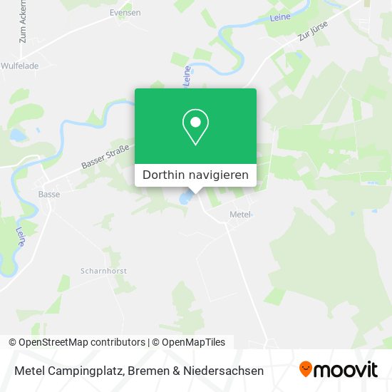 Metel Campingplatz Karte
