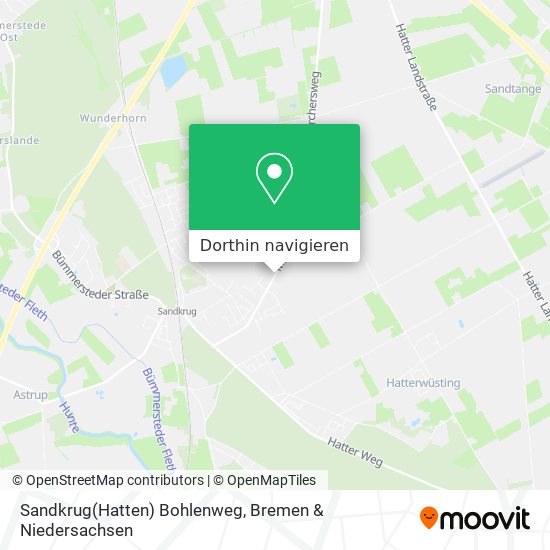 Sandkrug(Hatten) Bohlenweg Karte