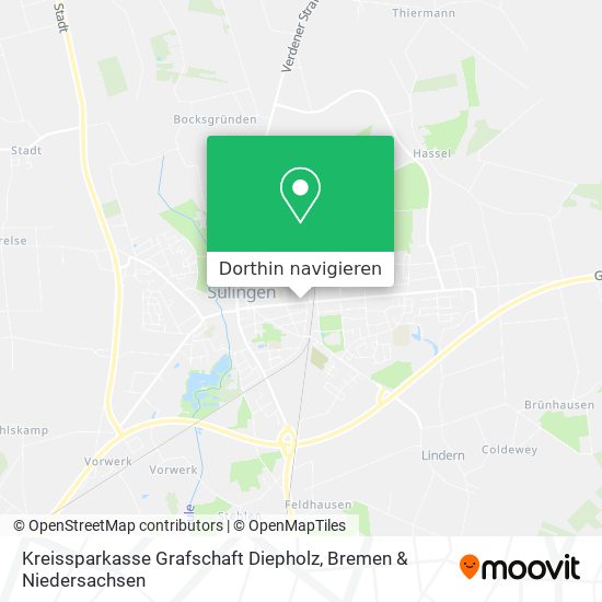Kreissparkasse Grafschaft Diepholz Karte