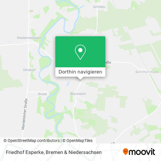 Friedhof Esperke Karte