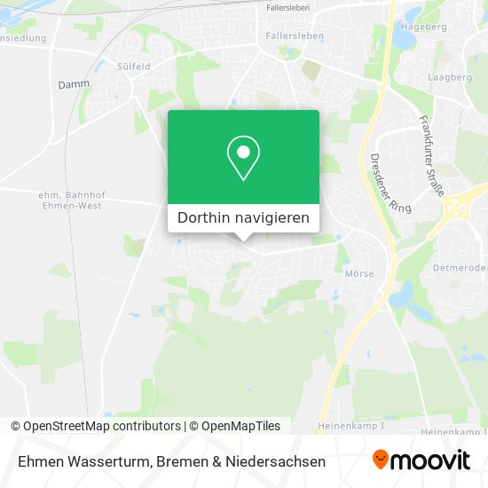 Ehmen Wasserturm Karte