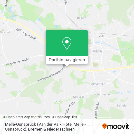 Melle-Osnabrück (Van der Valk Hotel Melle - Osnabrück) Karte