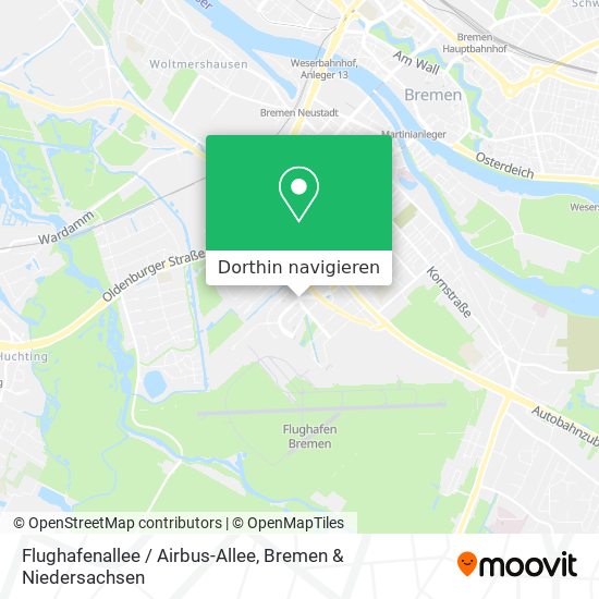 Flughafenallee / Airbus-Allee Karte