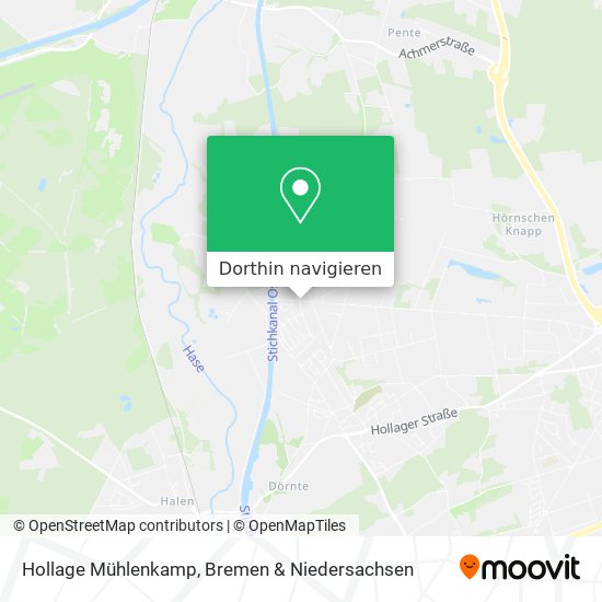 Hollage Mühlenkamp Karte
