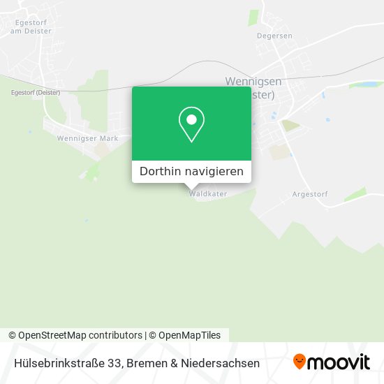 Hülsebrinkstraße 33 Karte